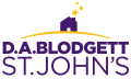 Logo featuring a house with stars above it and the text "D.A. Blodgett St. John's." Family support services.